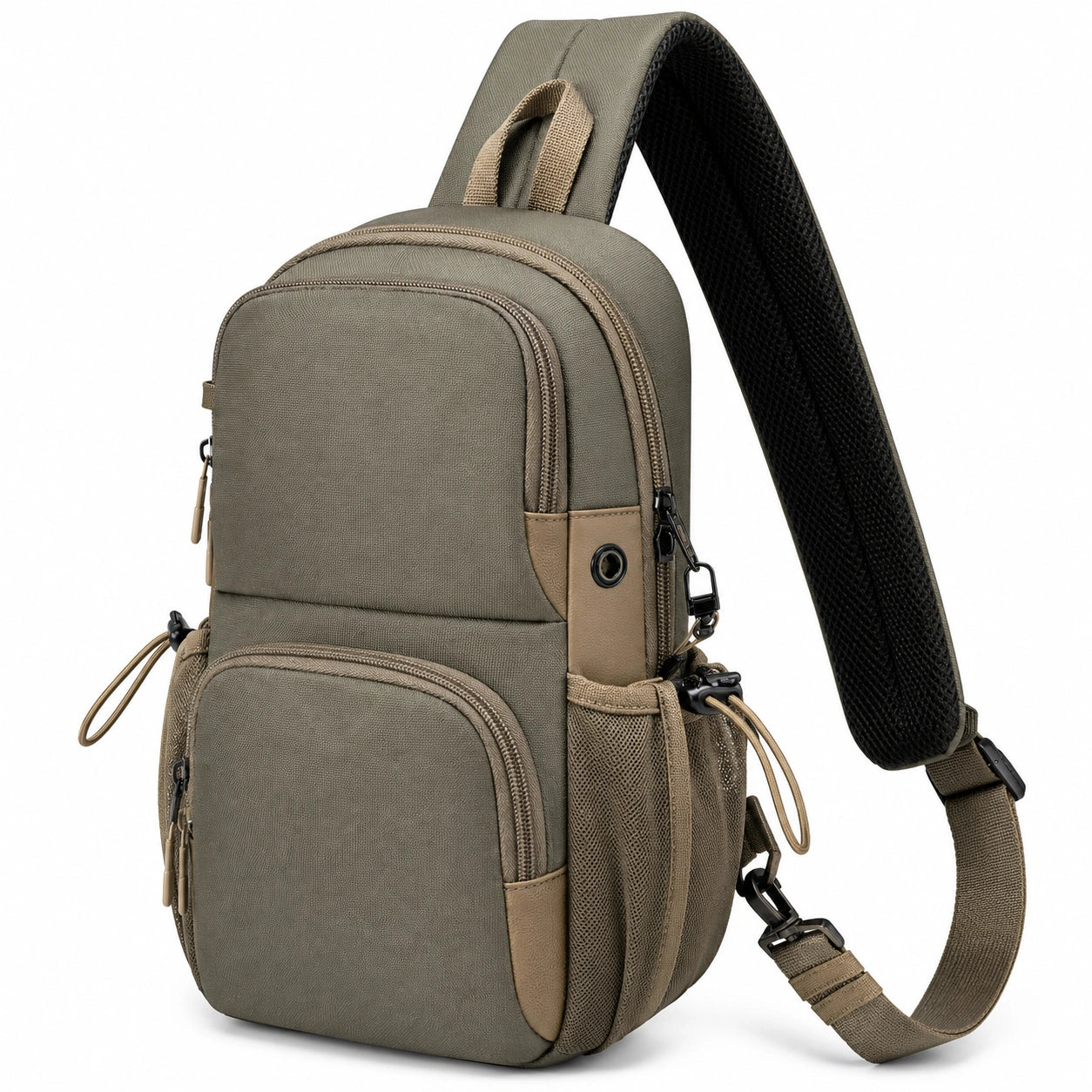 Bandolera Unisex Verde Caqui 5L