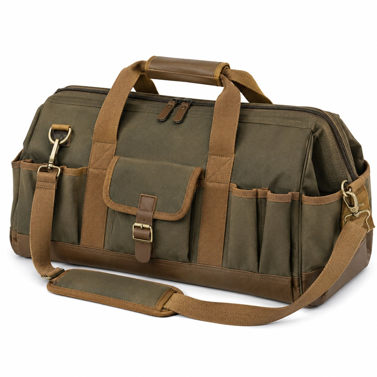 Bolsa de Herramientas Verde Oliva Multiusos con Correa