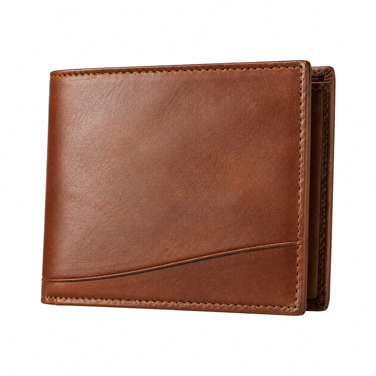 Cartera Billetera Marrón Hombre con Múltiples Compartimentos