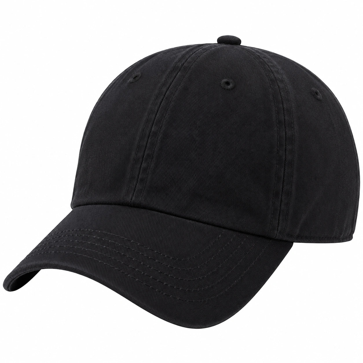 Gorra de béisbol unisex ajustable negra