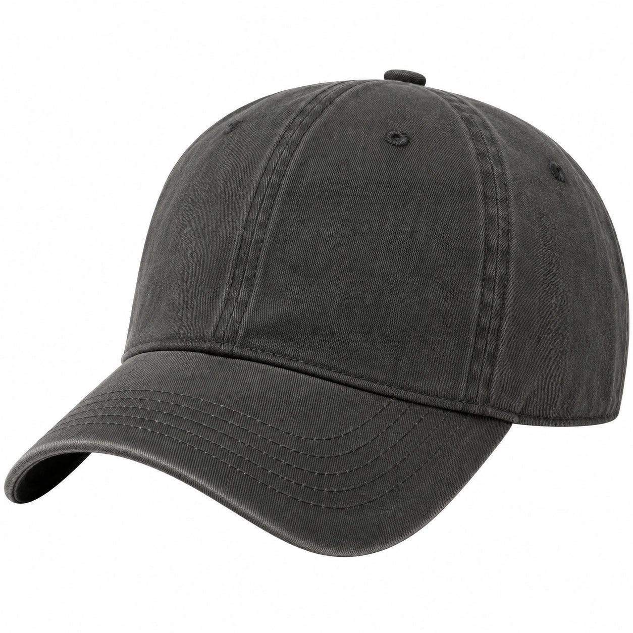Gorra de béisbol ajustable unisex color gris oscuro