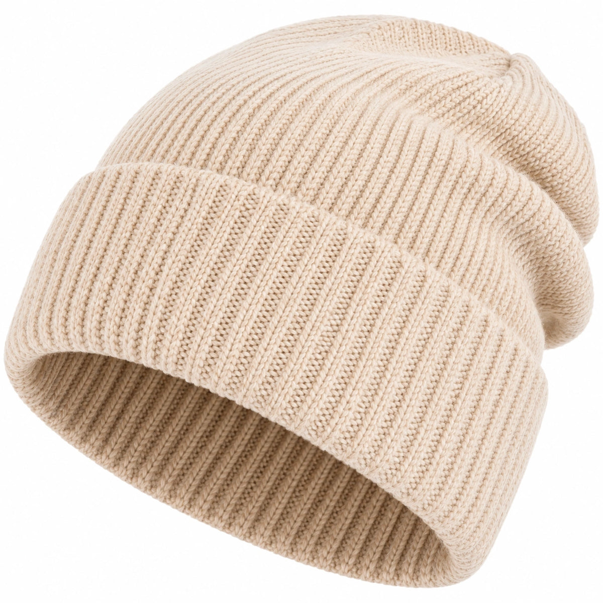 Gorro de Punto Color Beige para Adultos