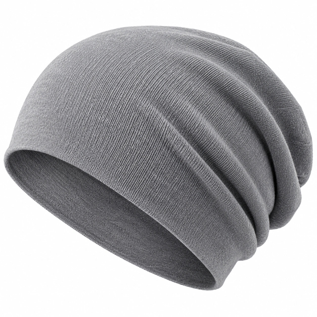 Gorro Unisex de Punto Suave Gris