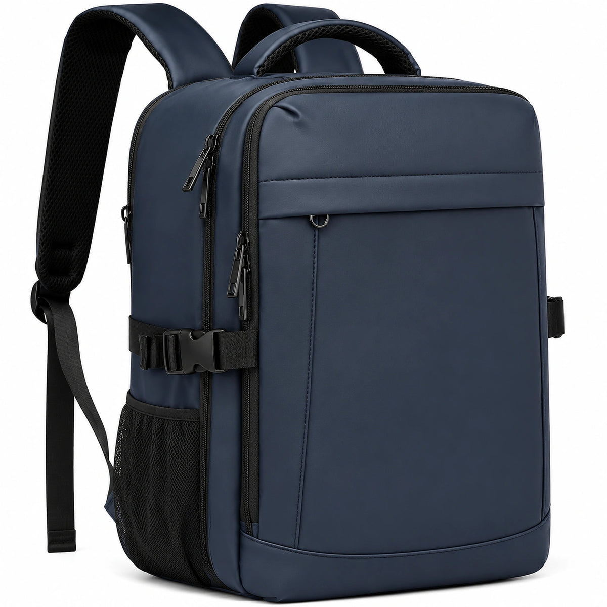 Mochila azul impermeable para estudiantes y profesionales