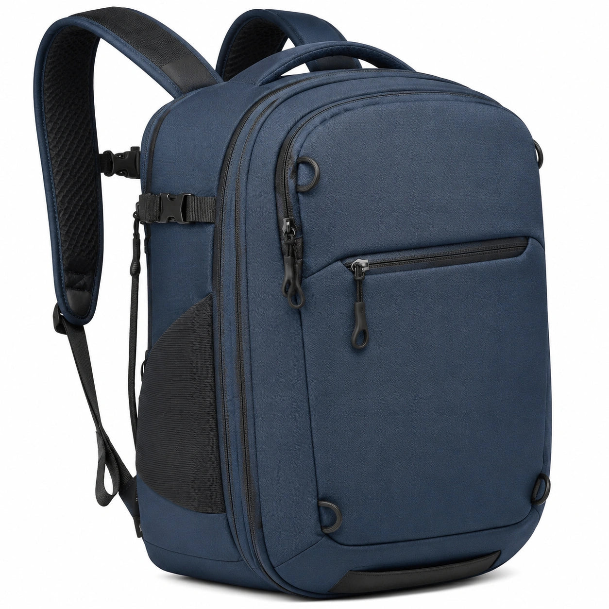 Mochila de Viaje Azul 30L con Compartimentos Múltiples