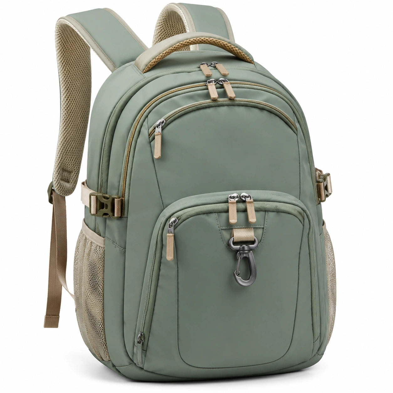 Mochila Grande Multiusos Verde con Compartimentos
